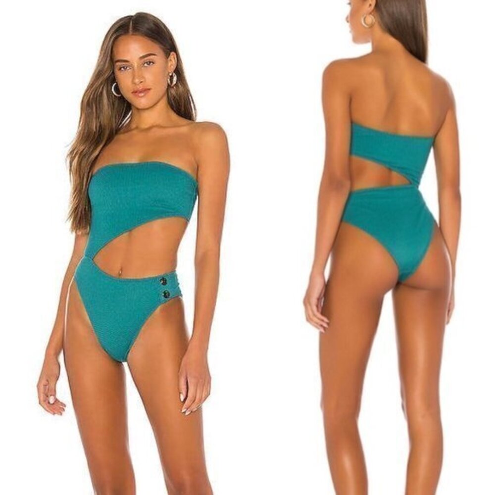 x REVOLVE Yesenia One Piece in Lagoon - House of Harlow 1960